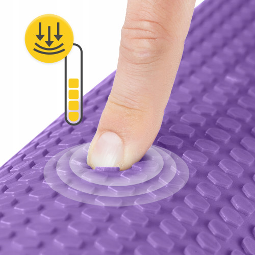 Масажний ролик  4FIZJO CARE + EVA 90 x 15 см Purple  - фото №11