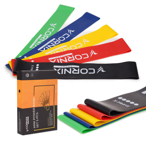 Купити Резинка для фітнеса  Cornix Mini Power Band набір 5 шт 1-20 кг XR-0045 у Києві - фото №1