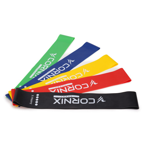 Резинка для фітнеса  Cornix Mini Power Band набір 5 шт 1-20 кг XR-0045 - фото №6