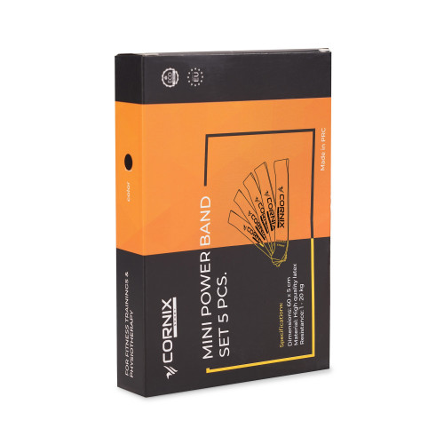 Резинка для фітнеса  Cornix Mini Power Band набір 5 шт 1-20 кг XR-0045 - фото №2