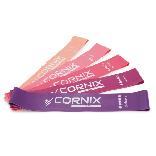 Резинка для фітнеса  Cornix Mini Power Band набір 5 шт 1-20 кг XR-0046 - фото №9