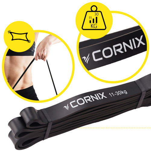 Резинка для фітнеса  Cornix Power Band 22 мм 11-30 кг XR-0059 - фото №3