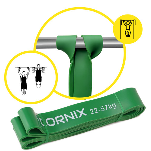 Резинка для фітнеса  Cornix Power Band 44 мм 22-57 кг XR-0061 - фото №4