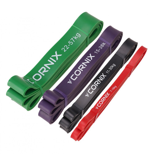 Купити Резинка для фітнеса  Cornix Power Band 7-57 кг 4 шт XR-0088 у Києві - фото №1