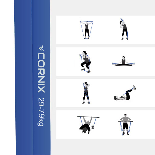 Резинка для фітнеса  Cornix Power Band 64 мм 29-79 кг XR-0135 - фото №6