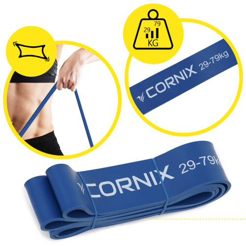 Резинка для фітнеса  Cornix Power Band 64 мм 29-79 кг XR-0135 - фото №4