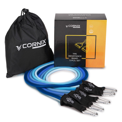 Резинка для фітнеса  Cornix 5 шт 4.5-13.6 кг XR-0254 - фото №6