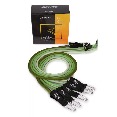 Резинка для фітнеса  Cornix 5 шт 4.5-13.6 кг XR-0255 - фото №4