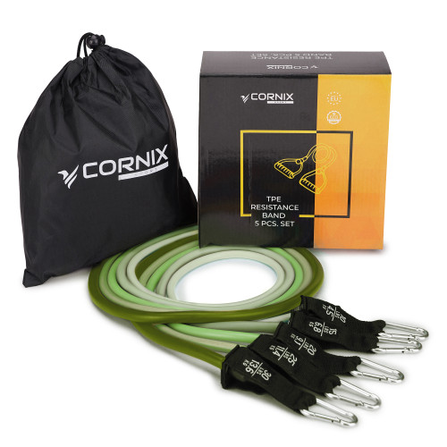 Резинка для фітнеса  Cornix 5 шт 4.5-13.6 кг XR-0255 - фото №2