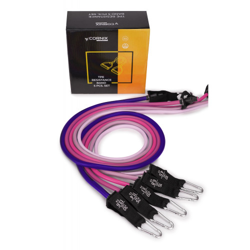 Резинка для фітнеса  Cornix 5 шт 4.5-13.6 кг XR-0258 - фото №4
