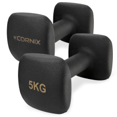 Гантель Cornix Square 2 x 5 кг XR-0410 Black