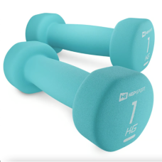 Гантель Hop-Sport 2х1 кг неопреновые HS-V010DR бирюзовый