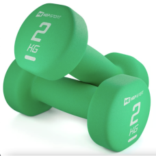 Гантель Hop-Sport 2х2 кг неопреновые HS-V020DR зеленый