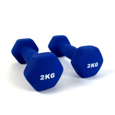 Гантель RN-Sport 2x2 кг для фитнеса FIT2KGХ2BLUE