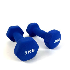 Гантель RN-Sport 2x3 кг для фитнеса FIT3KGХ2BLUE