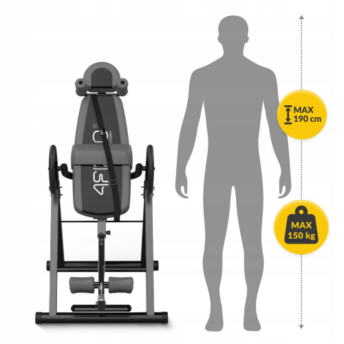 Инверсионный стол  4FIZJO Black/Grey (P-5905973401951) - фото №10