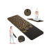 Килимок для фітнесу  Queenfit Mandala TPE 5 мм black-gold - фото №8