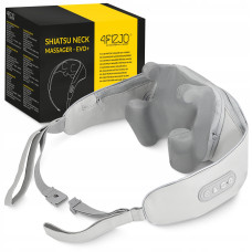 Массажная подушка 4FIZJO Shiatsu Evo+ для шеи и спины Grey