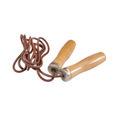 Скакалка LiveUp JUMPROPE LEATHER Brown 270cm