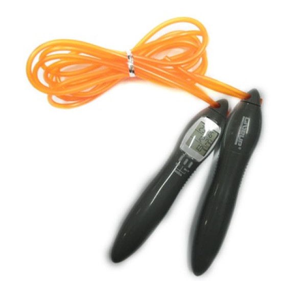 Купить Скакалка  LiveUp ELECTRONIC JUMP ROPE Grey Orange 275cm в Киеве - фото №1