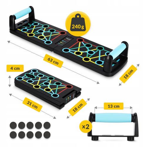Упоры для отжиманий  4FIZJO Push-up Board складная (P-5907739312785) - фото №3
