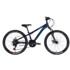Велосипед Discovery RIDER AM DD 2022 26" (темно-синій з помаранчевим)