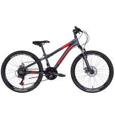 Велосипед Discovery RIDER AM DD 2022 24" (червоно-чорний)