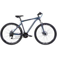 Велосипед Discovery Trek AM DD 2022 29" (темно-серый с синим)