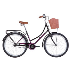 Велосипед Dorozhnik Jade 26" 2021 (черно-розовый)