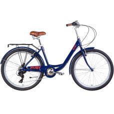 Велосипед Dorozhnik Ruby 26" 2022 (темно-синий)