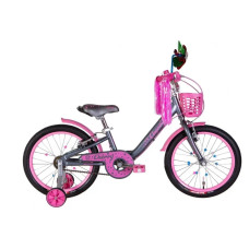 Велосипед Formula Cherry 18" 2022  (темно-сірий з рожевим)
