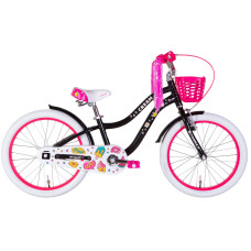 Велосипед Formula Cream 20" 2022 (чорний з рожевим)