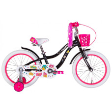 Велосипед Formula Cream 18" 2022 (чорний з рожевим)