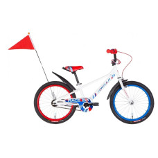 Велосипед Formula Race 20" 2022 (белый с красным и синим)