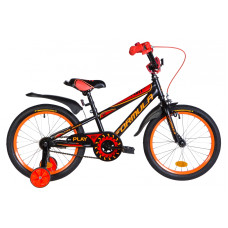 Велосипед Formula Sport 18" 2021 (черно-красный с оранжевым)