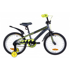 Велосипед Formula Wild 18" 2020 (серо-желтый с черным)