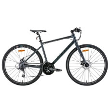 Велосипед Leon HD-80 DD 2022 28" (сірий з чорним)