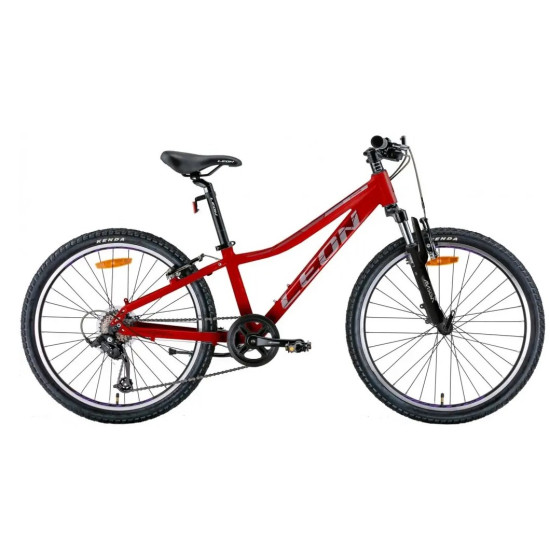 Купити Велосипед  Leon Junior AM Vbr 2022 24"(червоний з сірим) у Києві - фото №1